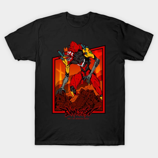 Eva 02 Berserk Mode T-Shirt by svthyp